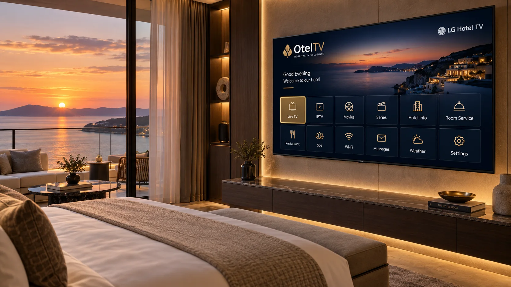 LG Hotel TV hotel guest TV demo